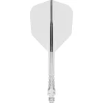 Darts integrált tollszár Mission Force 90 Vortex átlátszó, No6 toll és hosszú szár