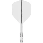 Darts integrált tollszár Mission Force 90 Vortex átlátszó, No2 toll és közepes szár