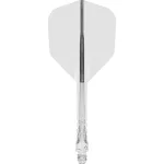 Darts integrált tollszár Mission Force 90 Vortex átlátszó, No2 toll és hosszú szár