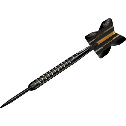 Dart szett Mission steel Mike De Decker fekete-arany PVD 22g, 95% wolfram