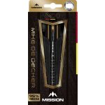 Dart szett Mission steel Mike De Decker fekete-arany PVD 22g, 95% wolfram