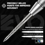 Darts cserélhető fémhegy Mission Caliburn EVO Ripple 32mm ezüst
