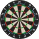 Darts tábla sisal, Mission Samurai 3, verseny minőségű, élezett dróttal