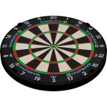 Darts tábla sisal, Mission Samurai 4, verseny minőségű, élezett fehér dróttal