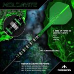 Dart szett steel Mission Moldavite 21g, 95% wolfram