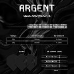 Dart szett steel Mission Argent 22g, 90% wolfram