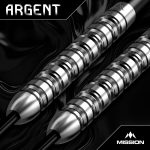 Dart szett steel Mission Argent 24g, 90% wolfram