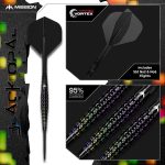 Dart szett steel Mission Black Opal 24g, 95% wolfram, Caliburn Evo heggyel