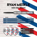 Dart szett steel Mission Ryan Meikle 21g, 90% wolfram