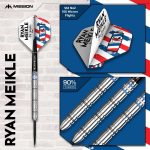 Dart szett steel Mission Ryan Meikle 23g, 90% wolfram