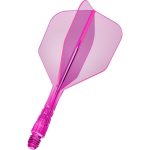 Darts toll és szár egyben Mission Force 90 Vortex neon rózsaszín, No6 toll és rövid szár
