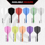 Darts toll és szár egyben Mission Force 90 Vortex neon rózsaszín, No6 toll és közepes szár