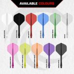 Darts toll és szár egyben Mission Force 90 Vortex neon rózsaszín, No2 toll és rövid szár