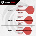 Darts toll és szár egyben Mission Force 90 Vortex neon rózsaszín, No2 toll és közepes szár