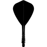 Darts toll és szár egyben Mission Force 90 Vortex fekete, Kite toll és közepes szár