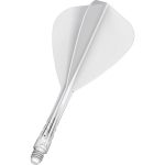Darts toll és szár egyben Mission Force 90 Vortex fehér, Kite toll és közepes szár