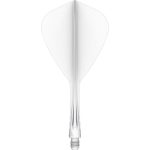 Darts toll és szár egyben Mission Force 90 Vortex fehér, Kite toll és közepes szár