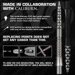 Darts cserélhető fémhegy Mission Caliburn EVO GV-Logo 32mm fekete