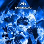 Dart szett steel Mission Cam Crabtree V2 22g, 95% wolfram