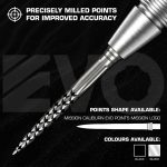 Darts cserélhető fémhegy Mission Caliburn EVO 32mm fekete