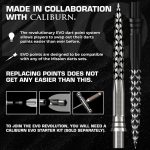 Darts cserélhető fémhegy Mission Caliburn EVO 38mm fekete