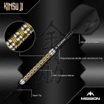 Dart szett steel Mission Kinsuji 22g, 95% wolfram