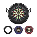Darts falvédő Mission 2026 Logo beépített nyíltartóval, fekete