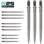 Darts fémhegy Mission R2.5 Rapid Points - SM1 ezüst, 40mm