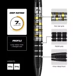 Dart szett steel Mission RD Astro, 22g 95% wolfram