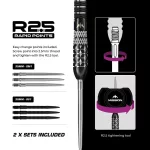 Dart szett steel Mission RD Quantum, 21g 95% wolfram