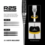 Dart szett steel Mission RD Cameron Carolissen, 21g 95% wolfram