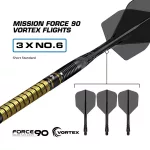Dart szett steel Mission RD Jake Kenyon, 24g 95% wolfram
