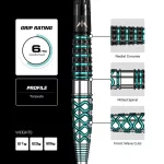 Dart szett steel Mission RD Neptune, 25g 95% wolfram