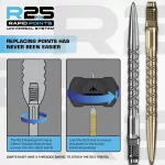 Darts fémhegy Mission R2.5 Rapid Points - SC1 fekete, 30mm