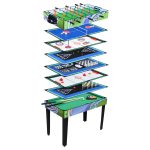 Multifunkciós játékasztal 12 az egyben (tájfun, biliárd, csocsó, pingpong, stb) 4'-es méret