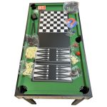 Multifunkciós játékasztal 12 az egyben (tájfun, biliárd, csocsó, pingpong, stb) 4'-es méret