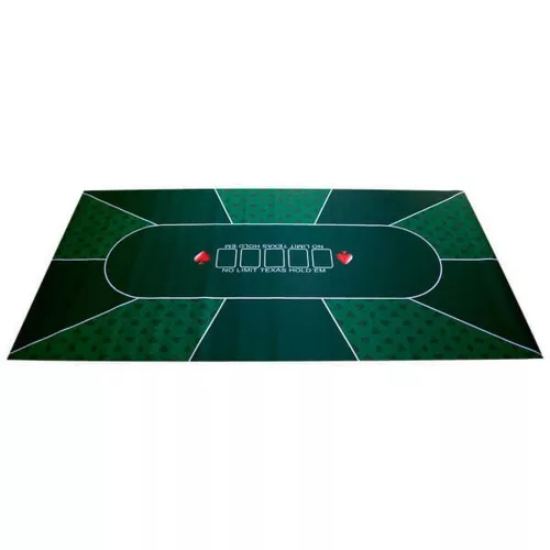Póker asztalterítő Texas Holdem gumírozott, hordozható, 180*90cm