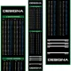 Darts puha szőnyeg Designa kiszállóval 290×60cm - zöld