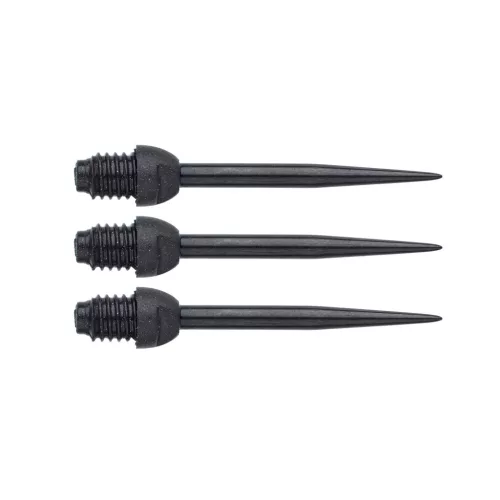 Darts cserélhető fém hegy, 28mm,  2BA-s carbon menettel, Nodor 3 db-os szett (készlet erejéig)
