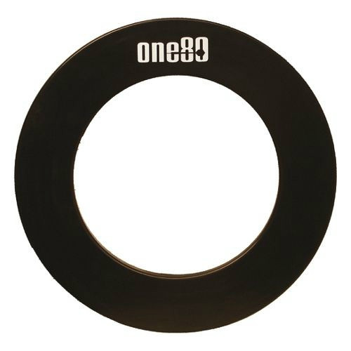 Dart tábla köré falvédő kerek fekete Deluxe ONE80,feliratos