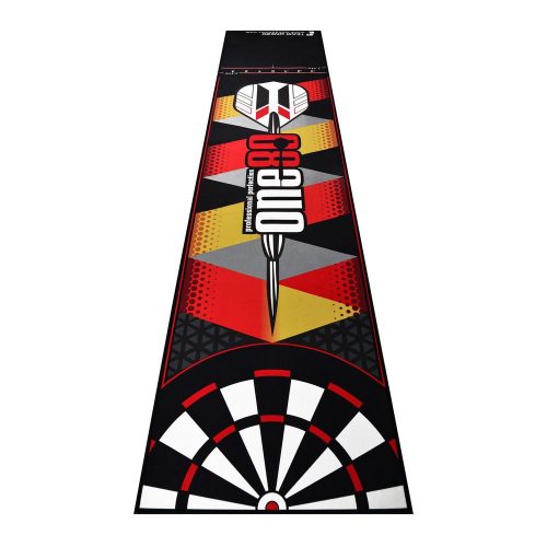 Dart puha szőnyeg ONE80 Poly, logó, 70 cm széles