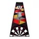 Dart puha szőnyeg ONE80 Poly, logó, 70 cm széles
