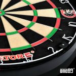 Dart tábla Gladiator 3+ ONE80, verseny minőségű, élezett dróttal, WDF, sisalból