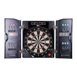  One80 elektromos darts gép, DELUXE II, LED-es kijelzővel, kabinettel