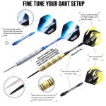 Darts steel készlet One80 brass,12 db nyíllal, kiegészítőkkel
