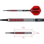 Darts szett soft One80 Jaime Nunez Cortes 19g, 90% wolfram
