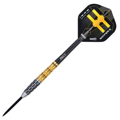 Darts szett steel One80 Gunner III, 23g, 90% wolfram