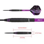 Darts szett steel One80 Jelle Klaasen HD 22g, 80% wolfram