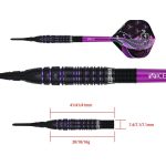 Darts szett soft One80 Jelle Klaasen VHD 16g, 90% wolfram