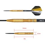 Darts szett One80 Dave Ladley  steel 23g 90% wolfram